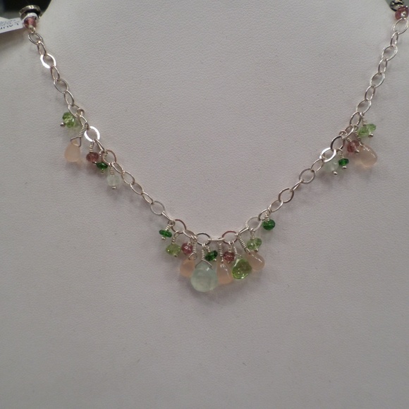 AUTHENTIC LAURA GIBSON SS PREHNITE PINK BRACELET - Picture 2 of 6